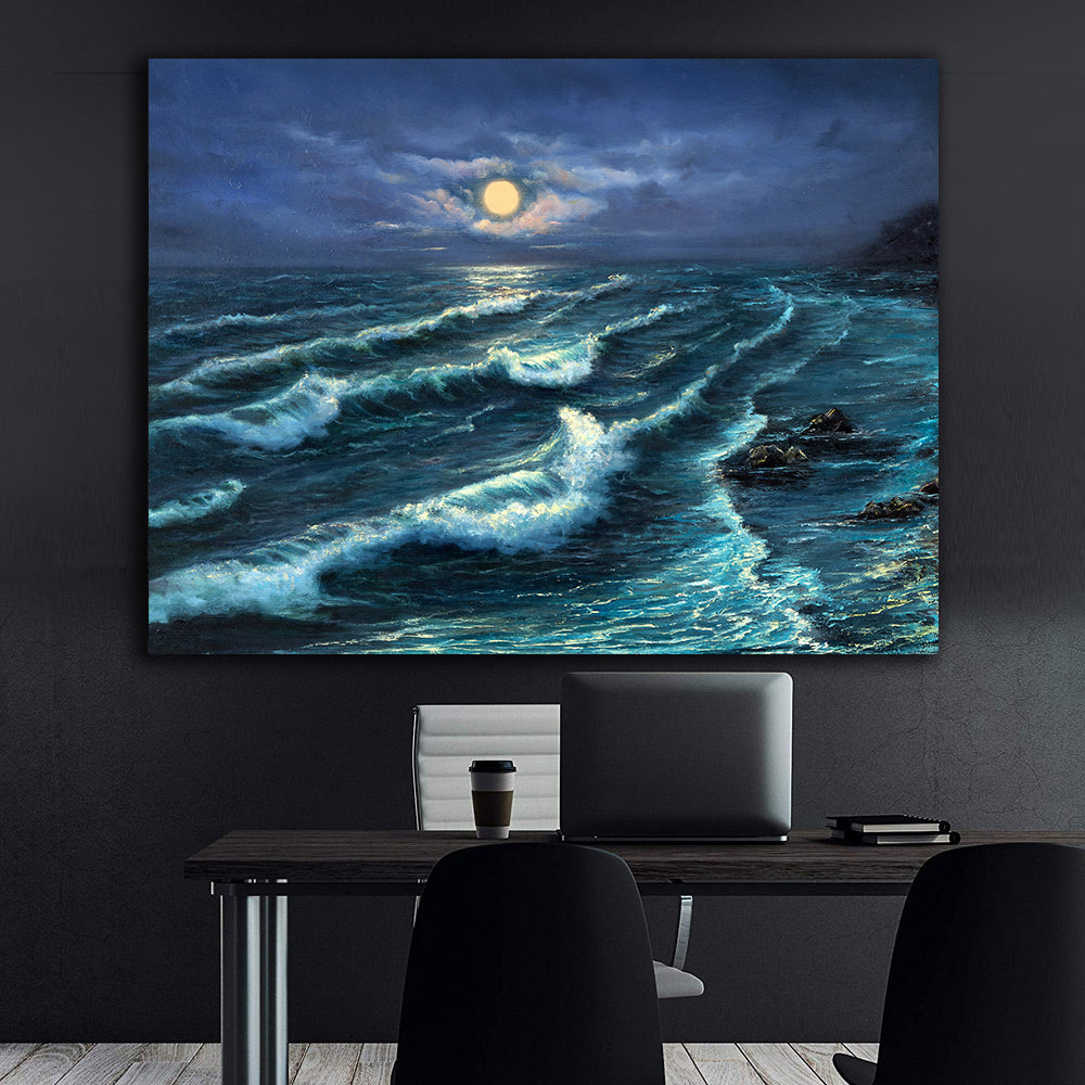 Peinture sur toile - Vagues de la mer