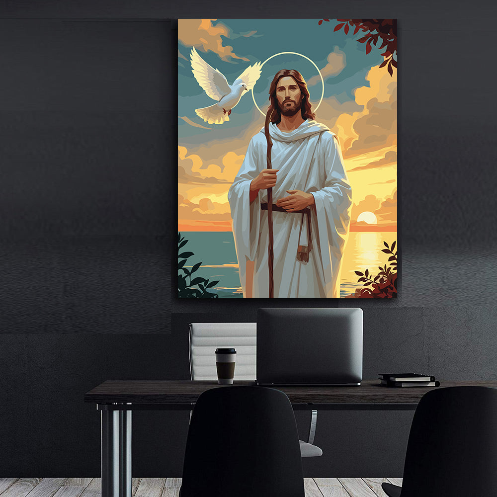 Set Pictură pe numere – Păstorul Cel Bun 6416