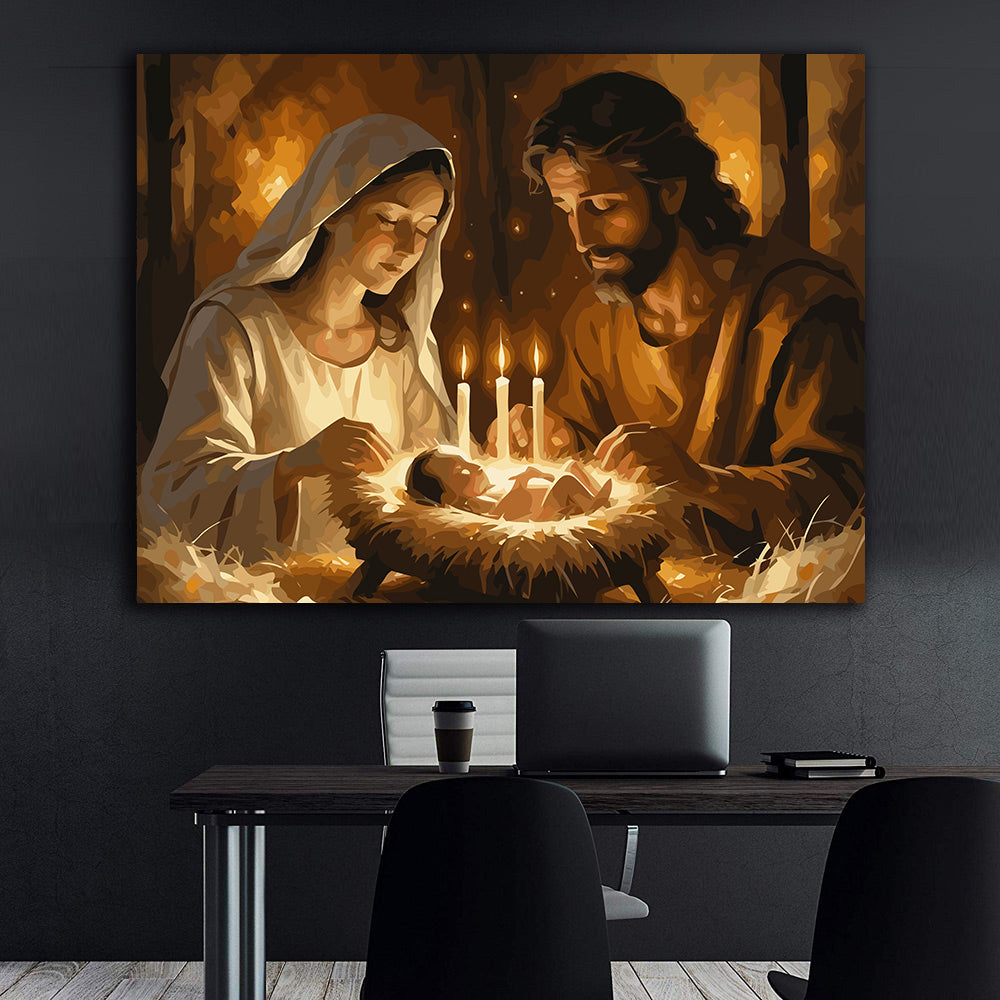 Set Pictură pe numere – Nașterea Domnului 6407