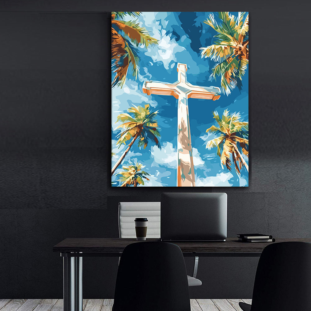 Set Pictură pe numere – Crucea Creștină 6284