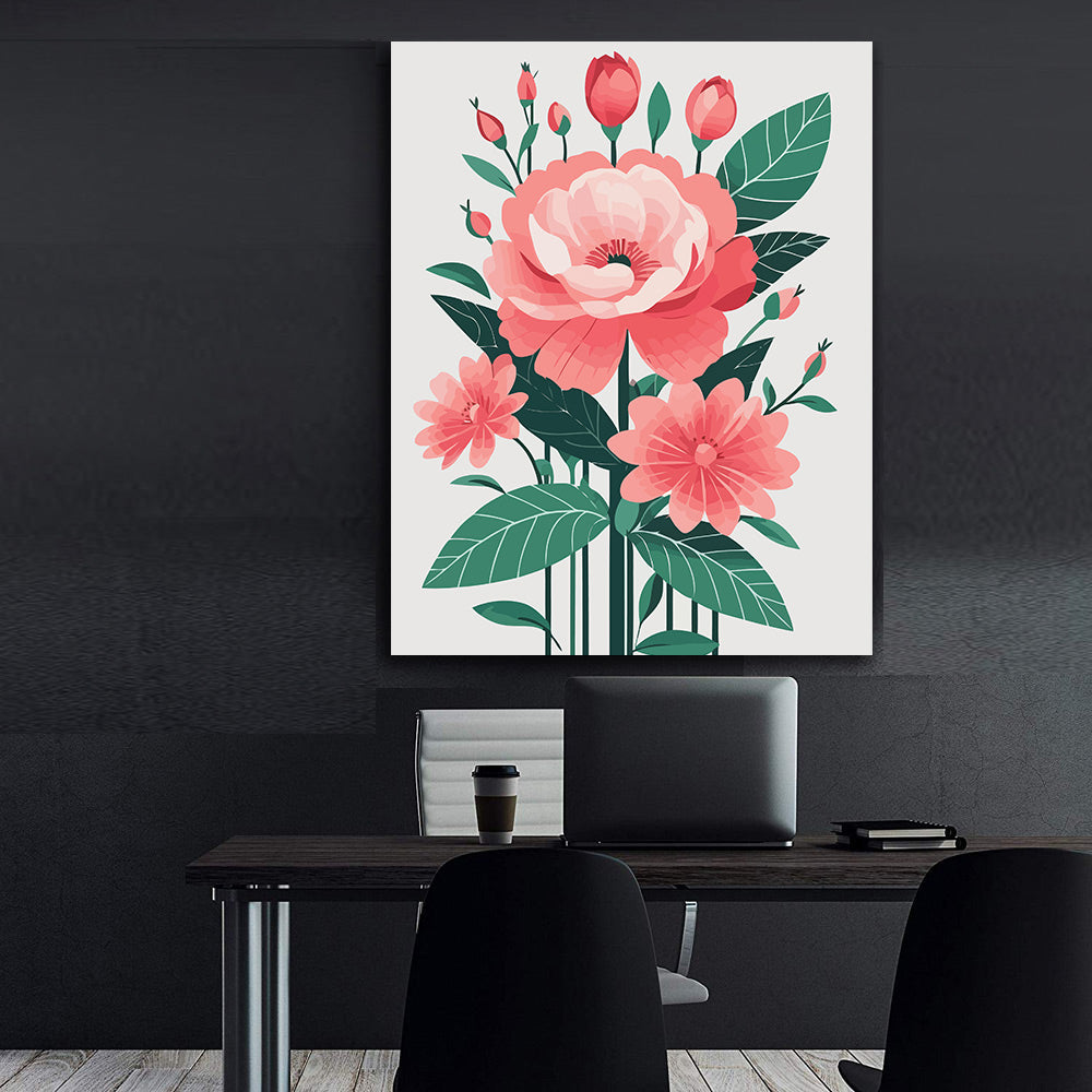 Pictura pe Numere – Tonuri de coral 7140