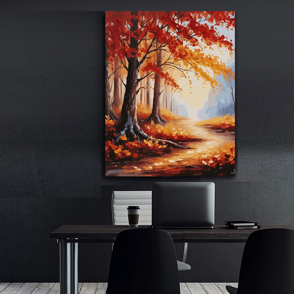 Set Pictură pe numere – Peisaj de Toamnă 6081