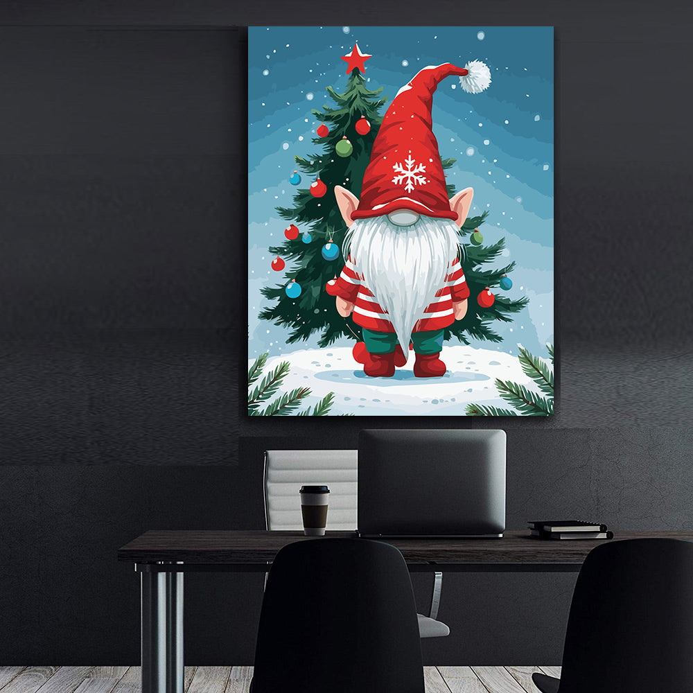 Set Pictură pe numere – Spiriduș De Crăciun 6191