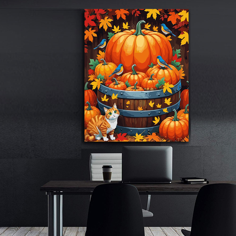 Set Pictură pe numere – Dovleac de Toamnă 6084