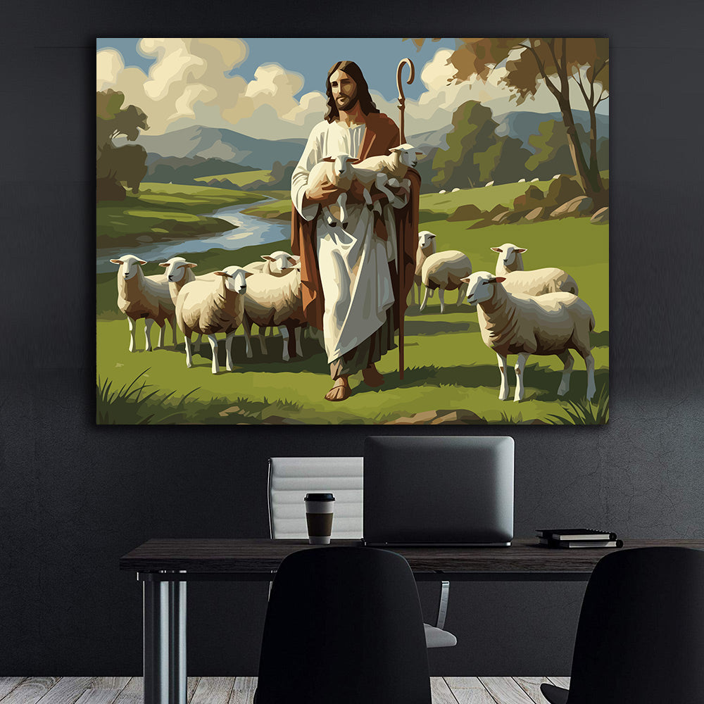 Set Pictură pe numere – Bunul Păstor 6366