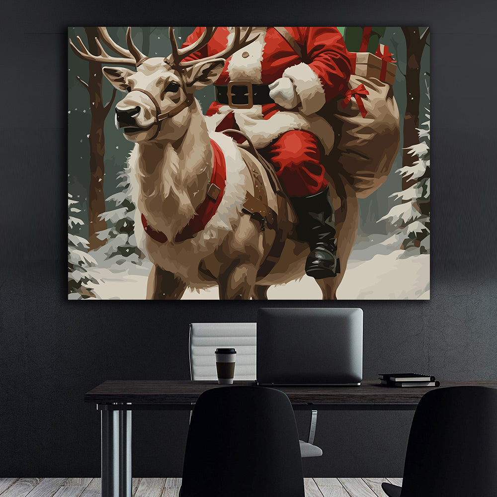 Set Pictură pe numere – Renul Lui Moș Crăciun 6237