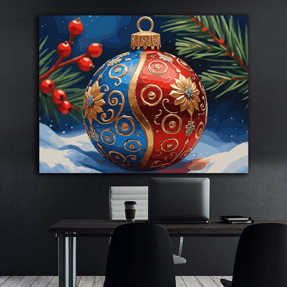 Set Pictură pe numere – Decorațiuni De Crăciun 6139