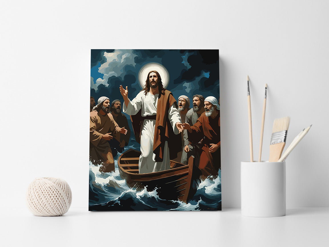 Set Pictură pe numere – Puterea Divină Asupra Naturii 6390