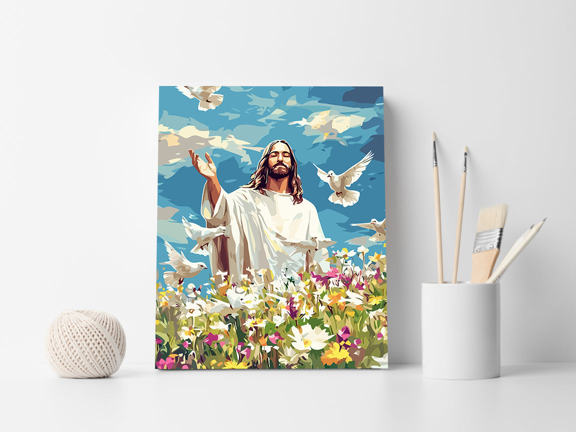 Set Pictură pe numere – Botezul Domnului 6260