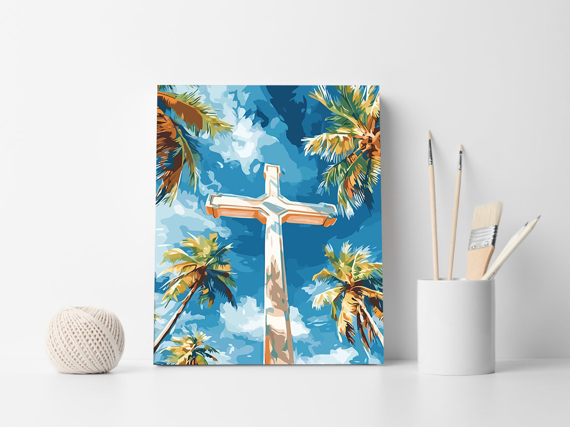 Set Pictură pe numere – Crucea Creștină 6284