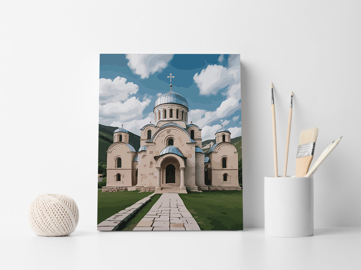 Set Pictură pe numere – Mănăstirea Gradač 6321