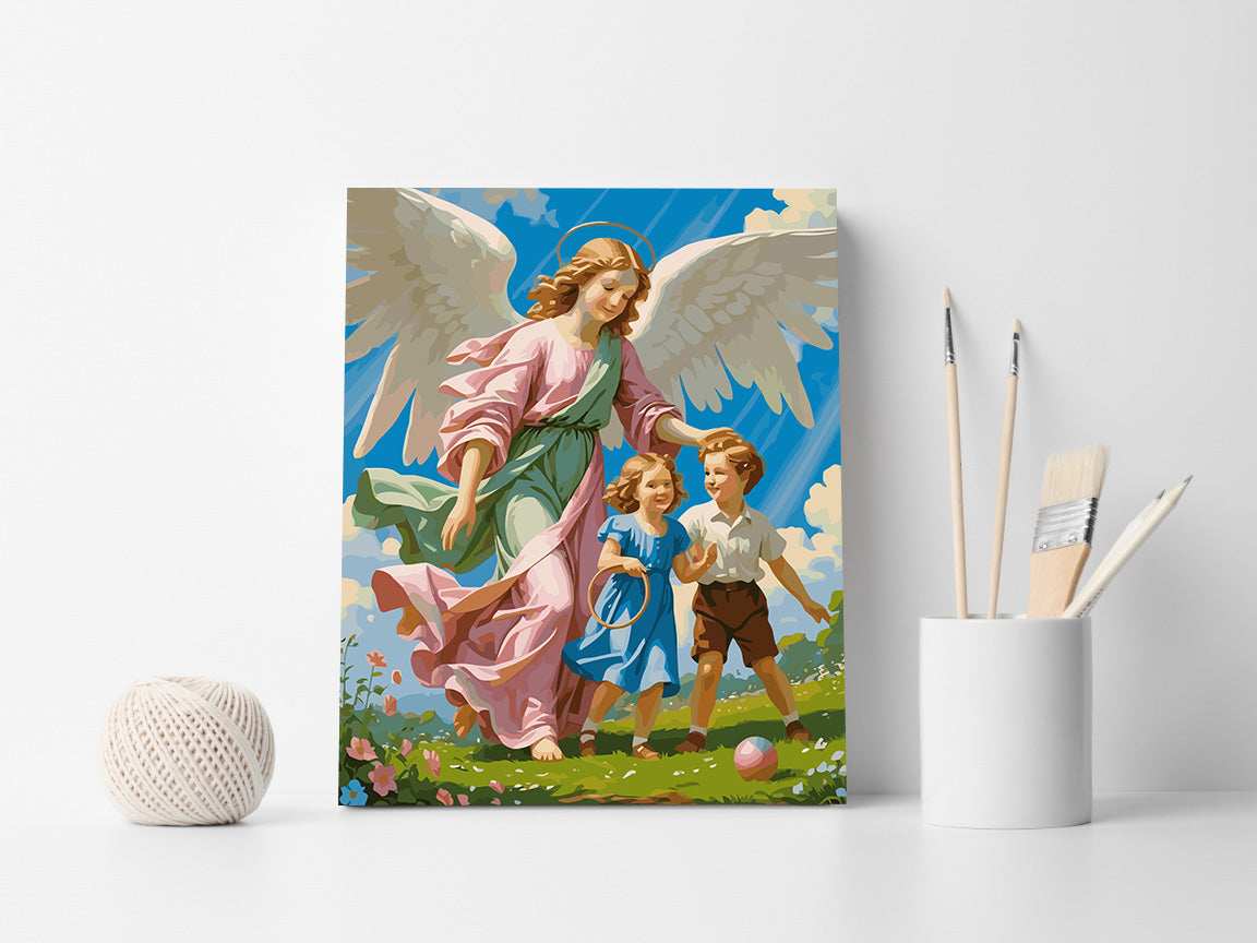 Set Pictură pe numere – Îngerul Păzitor 6335