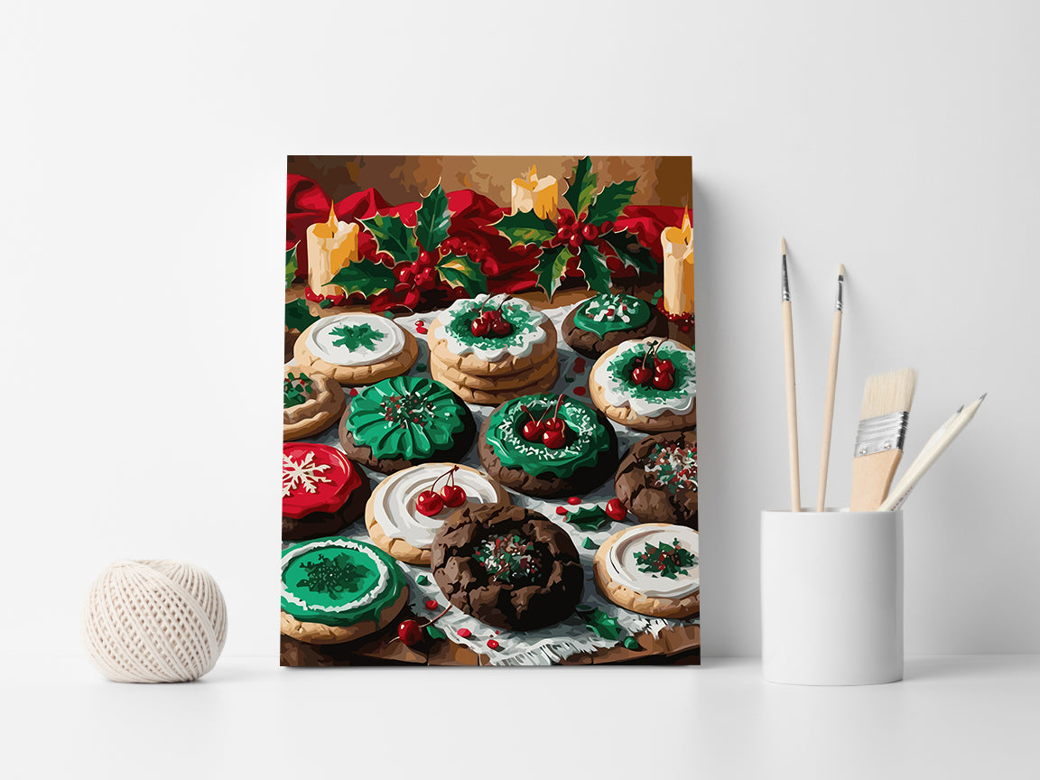 Set Pictură pe numere – Biscuiți De Crăciun 6186