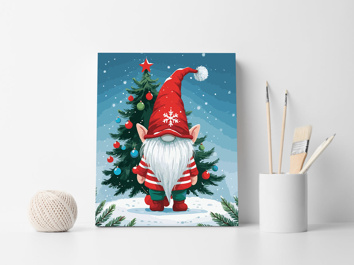 Set Pictură pe numere – Spiriduș De Crăciun 6191