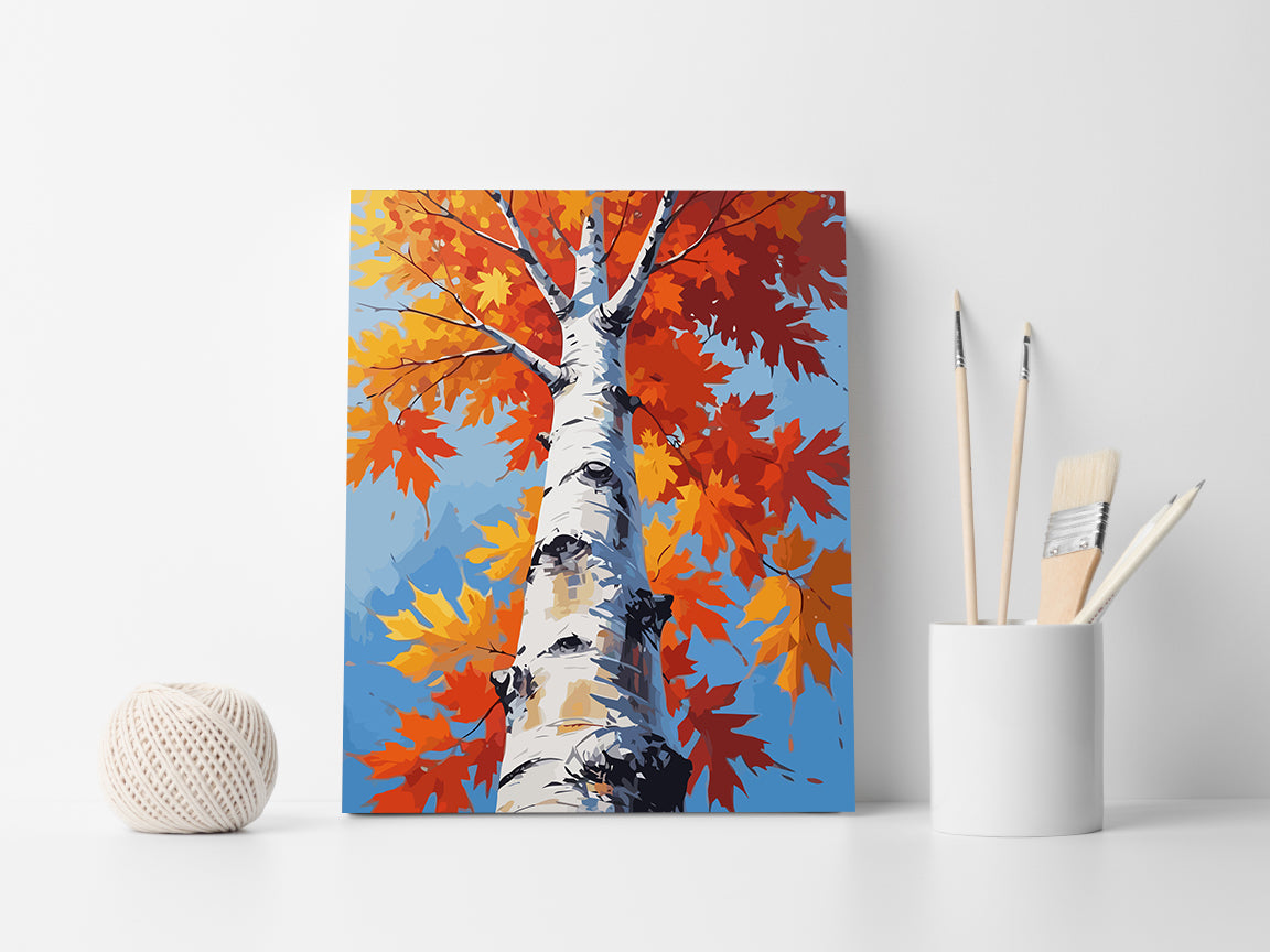 Set Pictură pe numere – Peisaj de Toamnă 6068