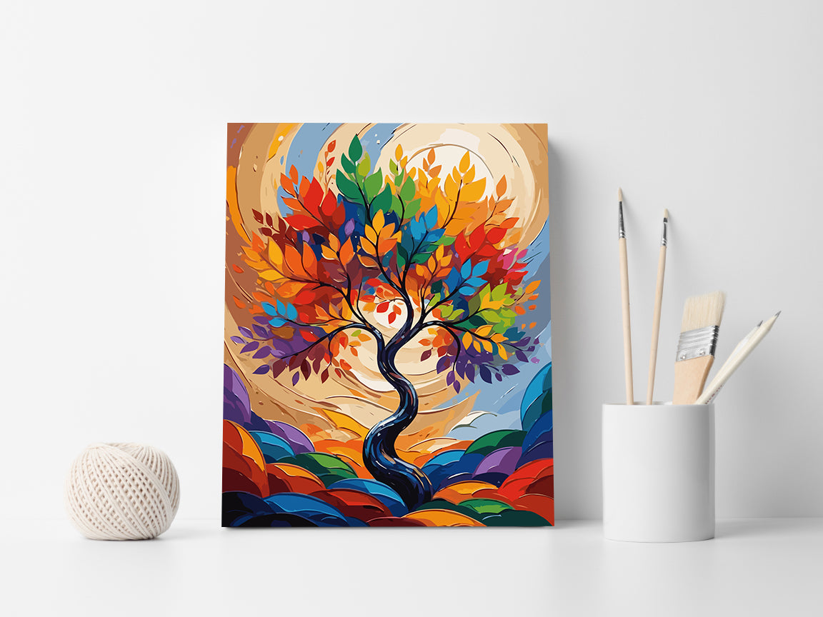 Set Pictură pe numere – Copac de Toamnă 6079