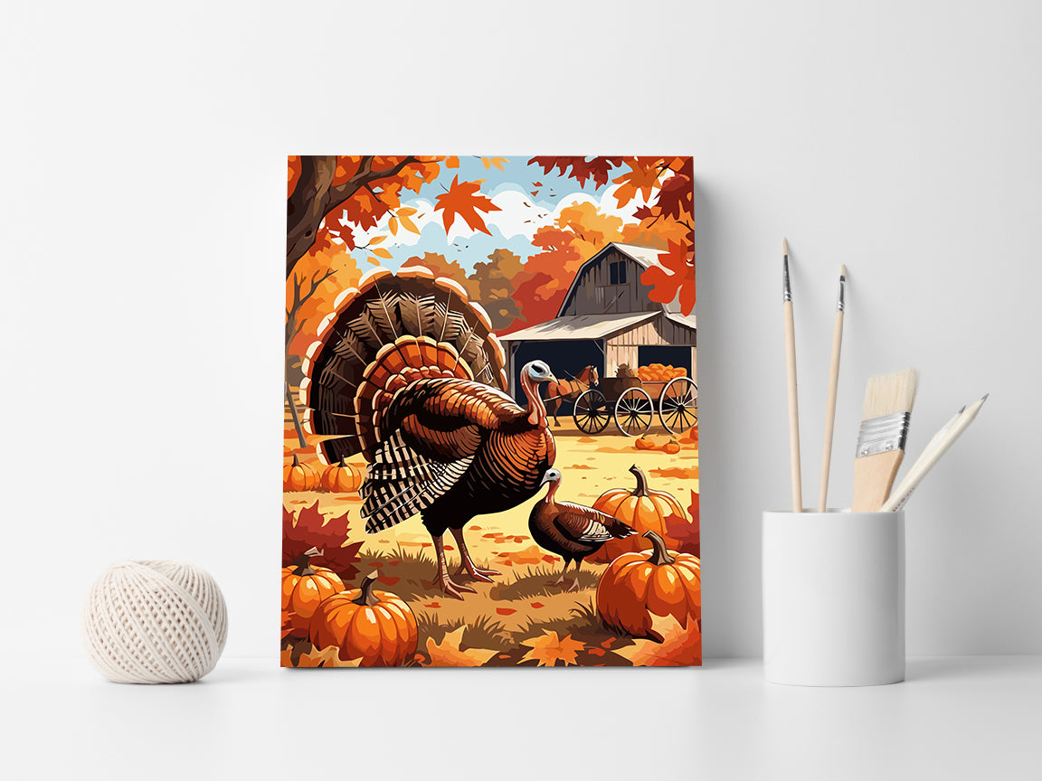 Set Pictură pe numere – Toamna la Fermă 6113