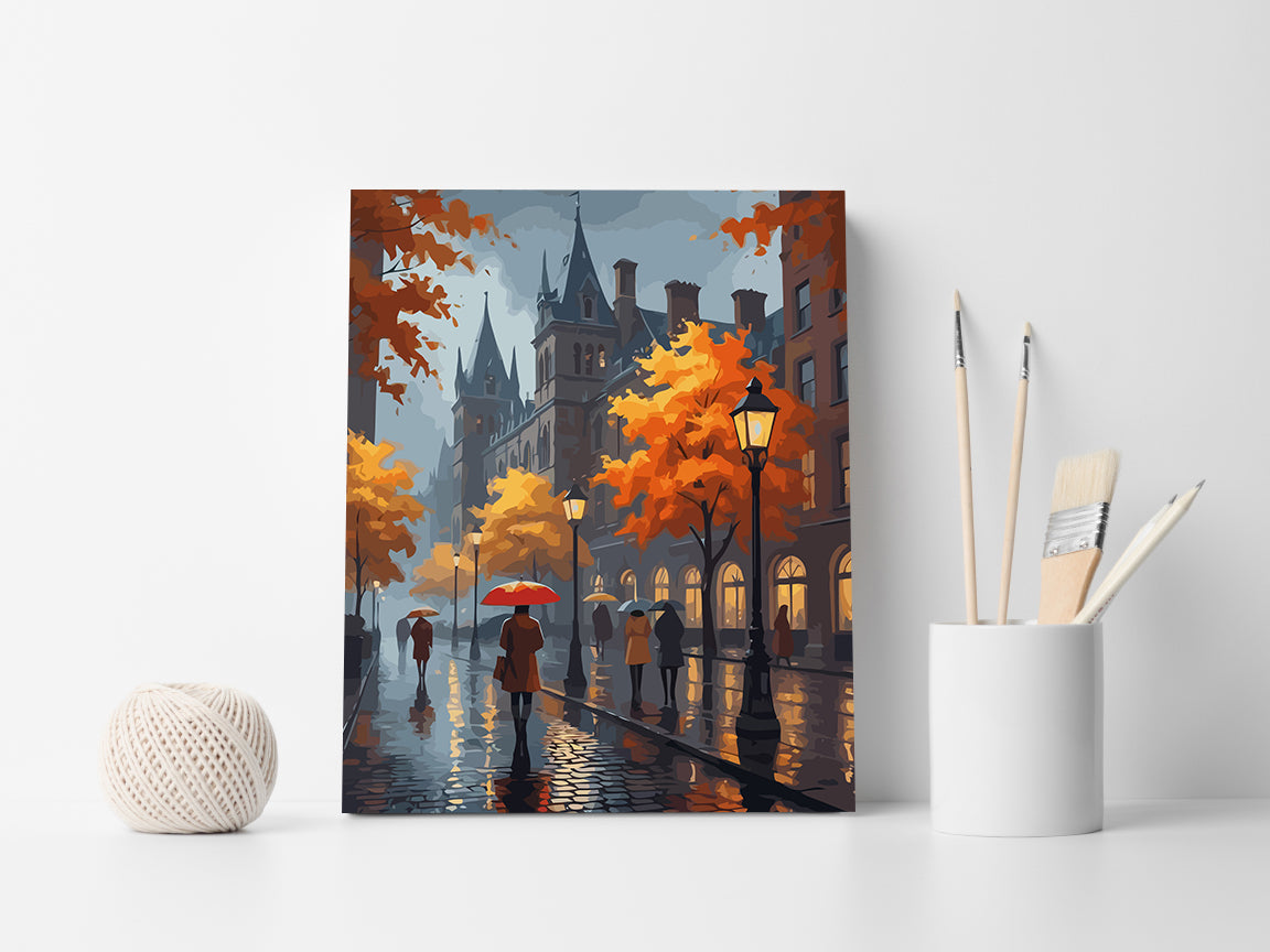 Set Pictură pe numere – Toamnă în Oraș 6121