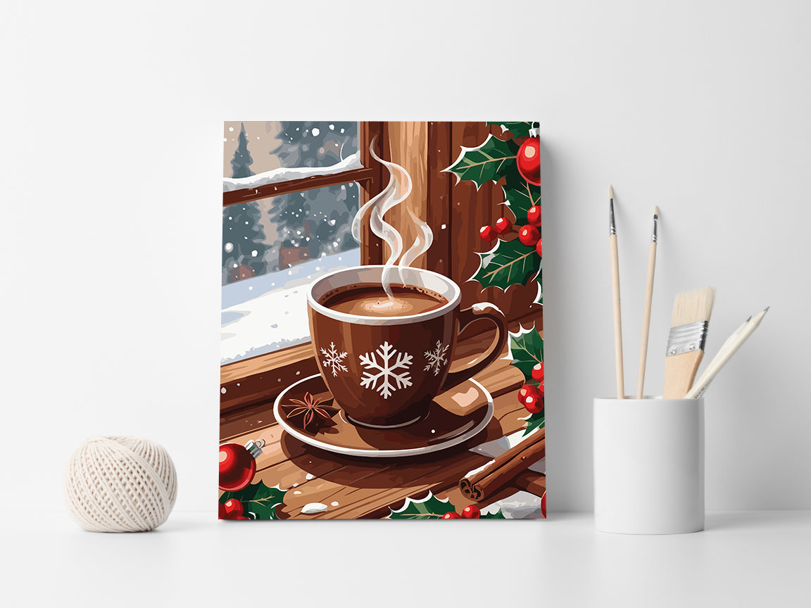 Set Pictură pe numere – Ciocolată Caldă 6151