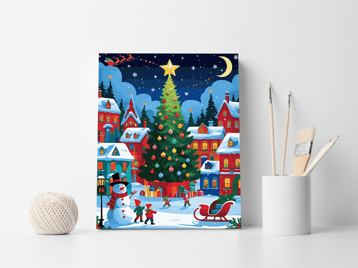 Set Pictură pe numere – Târgul De Crăciun 6156