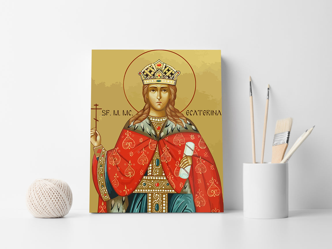 Set Pictură pe numere – Sfânta Ecaterina 6036