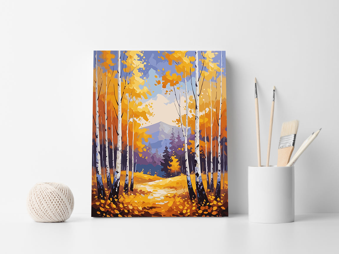 Set Pictură pe numere – Peisaj de Toamnă 6062